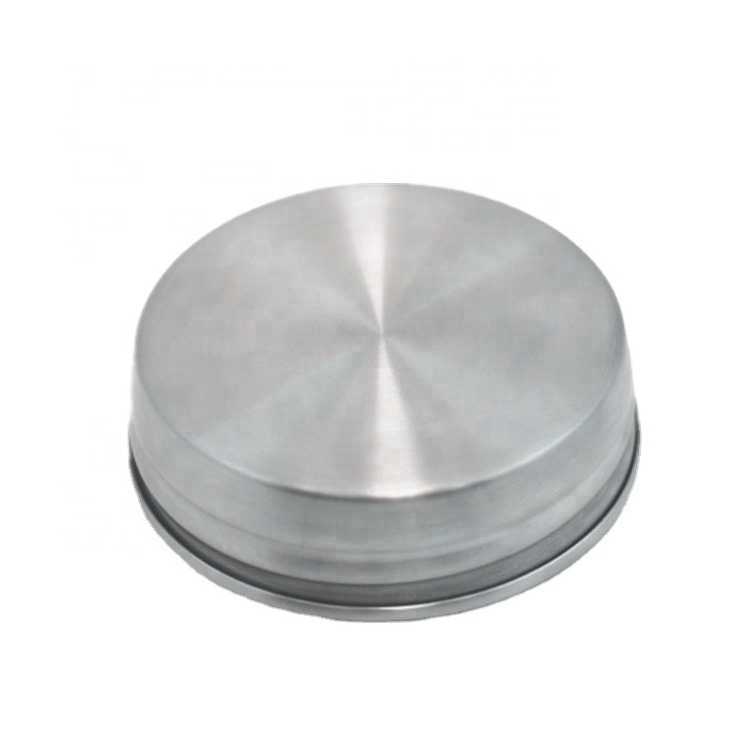 OEM ODM 300ml 450ml round liquid glass soap mason jar bottle stainless steel metal canning jar lid