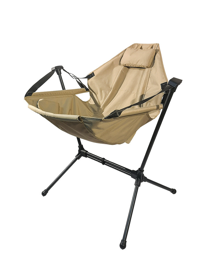 lightweight camping Rocking chair leisure aluminum and steel garden beach Recliner Hammock Folding Chair