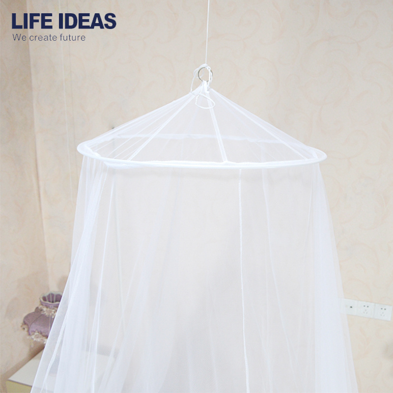 Customized Foldable Lightweight Polyester Hanging Canopy Home Room Mosquito Net For Bed