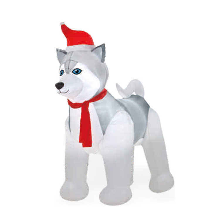 Xmas Blow Up Adorable German Long Thin Dog Christmas Inflatable Light Up Dachshund Dog