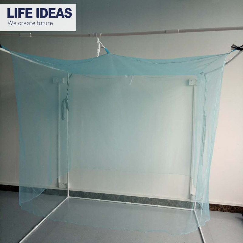 Customized Travel simple Blue Black 3M Mosquito Net Mesh Fabric Insecticidal Mosquito Netting For Outdoors