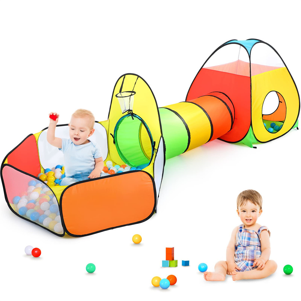 OEM Children Playhouse  Baby Pop Up Play Tents and Tunnels Ball Pit for Kids Toddler Boys