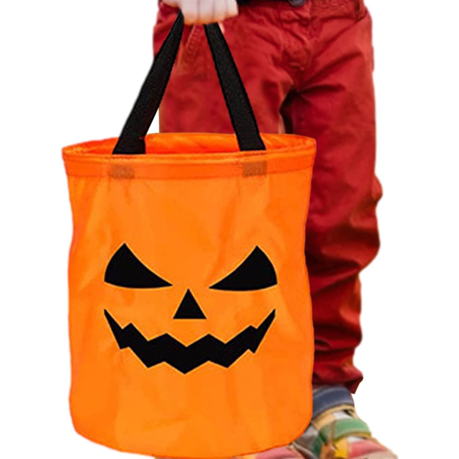 Halloween Trick or Treat Bags Pumpkin Halloween Candy Bags Light up Candy Bags for Kids