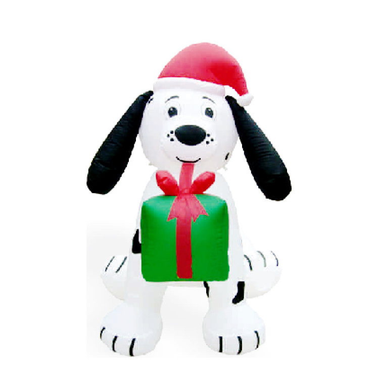 Xmas Blow Up Adorable German Long Thin Dog Christmas Inflatable Light Up Dachshund Dog