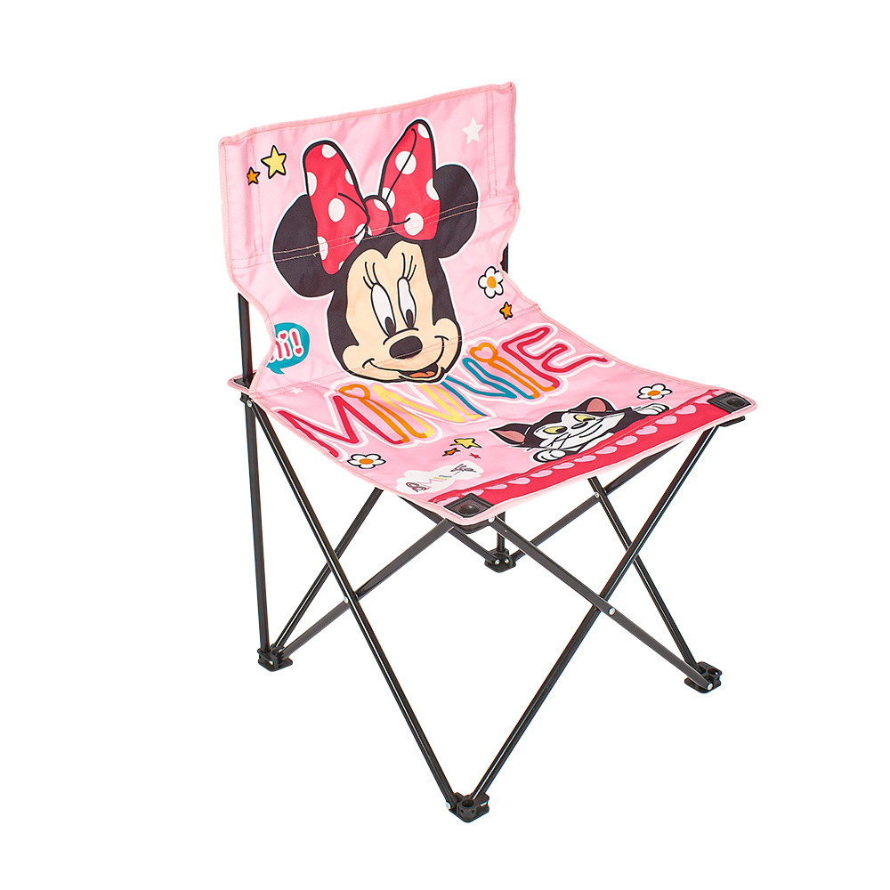 Cartoon Mouse Folding Steel Children Chair Picnic Beach Chair Portable Kids Camping Chair