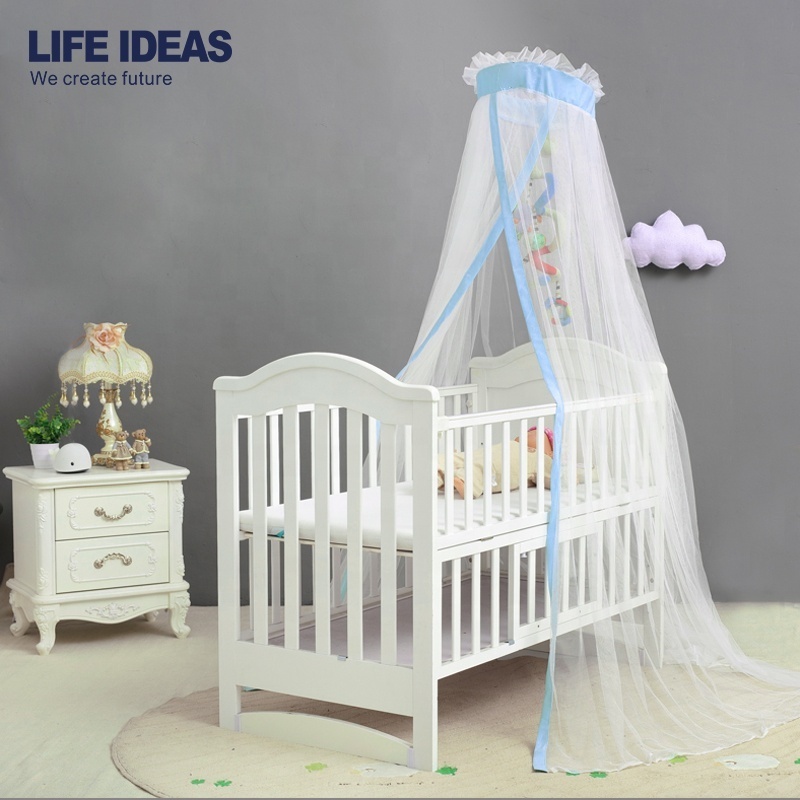 High Quality Factory Price Easy To Install 100% Polyester Portable Baby Crib Bed Stand Folding Umbrella Mosquito Net