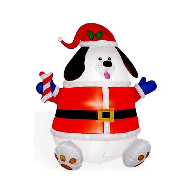 Xmas Blow Up Adorable German Long Thin Dog Christmas Inflatable Light Up Dachshund Dog