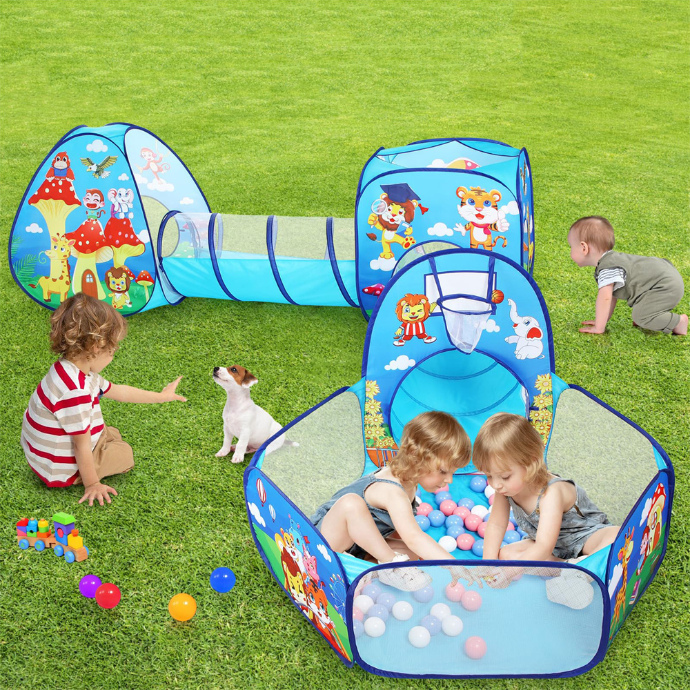 OEM Children Playhouse  Baby Pop Up Play Tents and Tunnels Ball Pit for Kids Toddler Boys