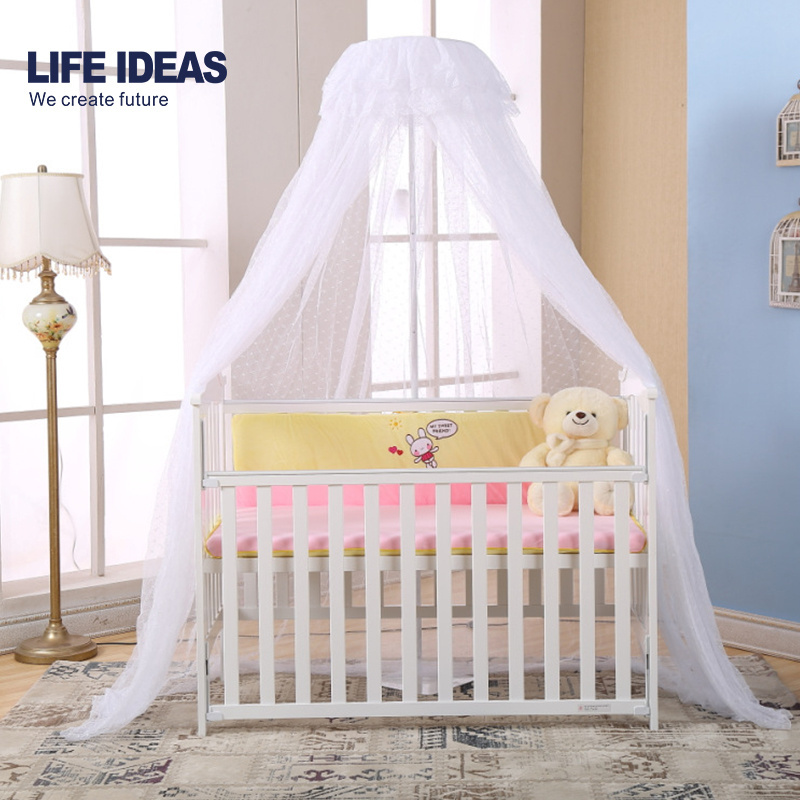 High Quality Crib Baby Bed Round Canopy Mosquito Netting And Baby Bedding Mosquito Curtain Easy To Install