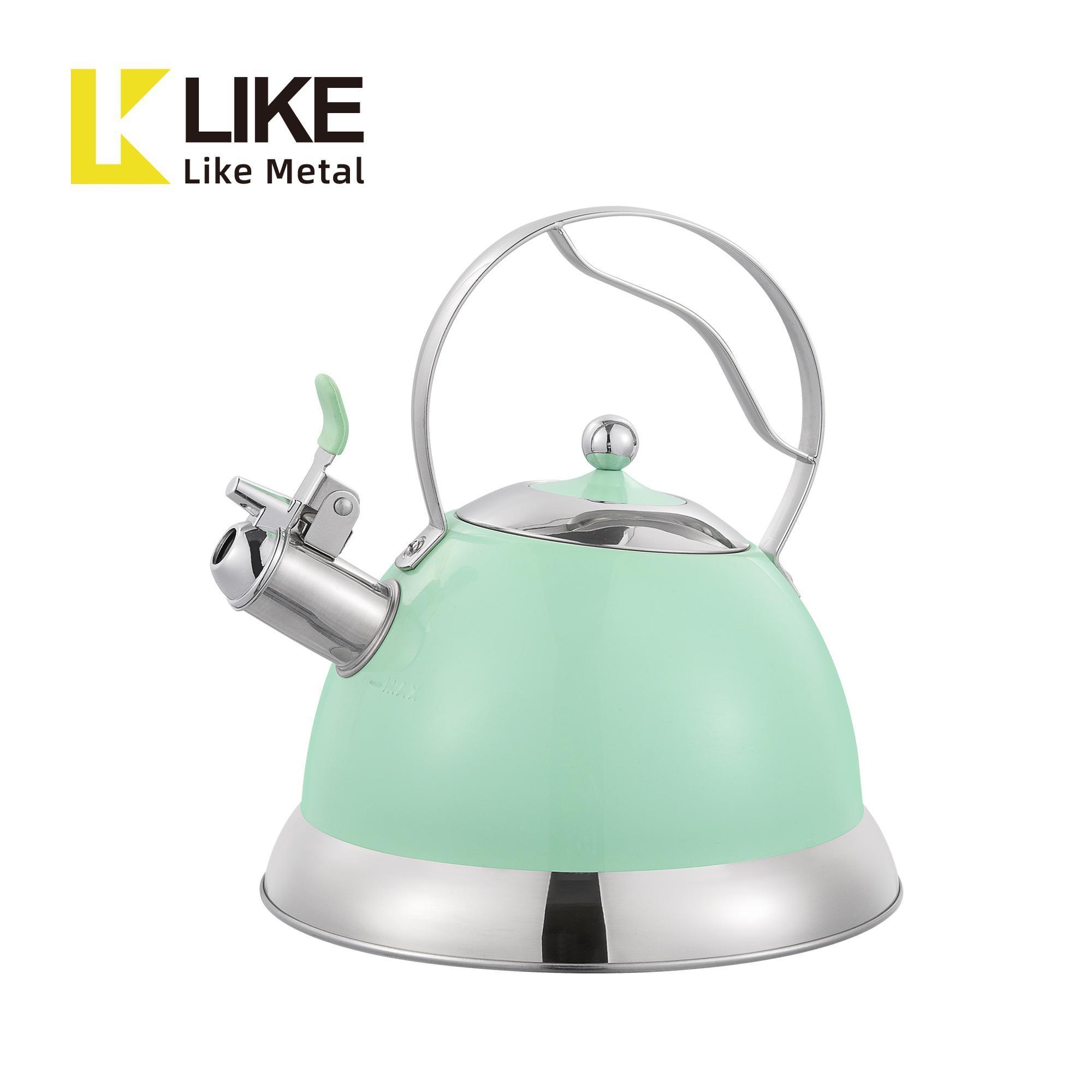 color stainless steel tea kettle for boiling hot water whistling tea kettle