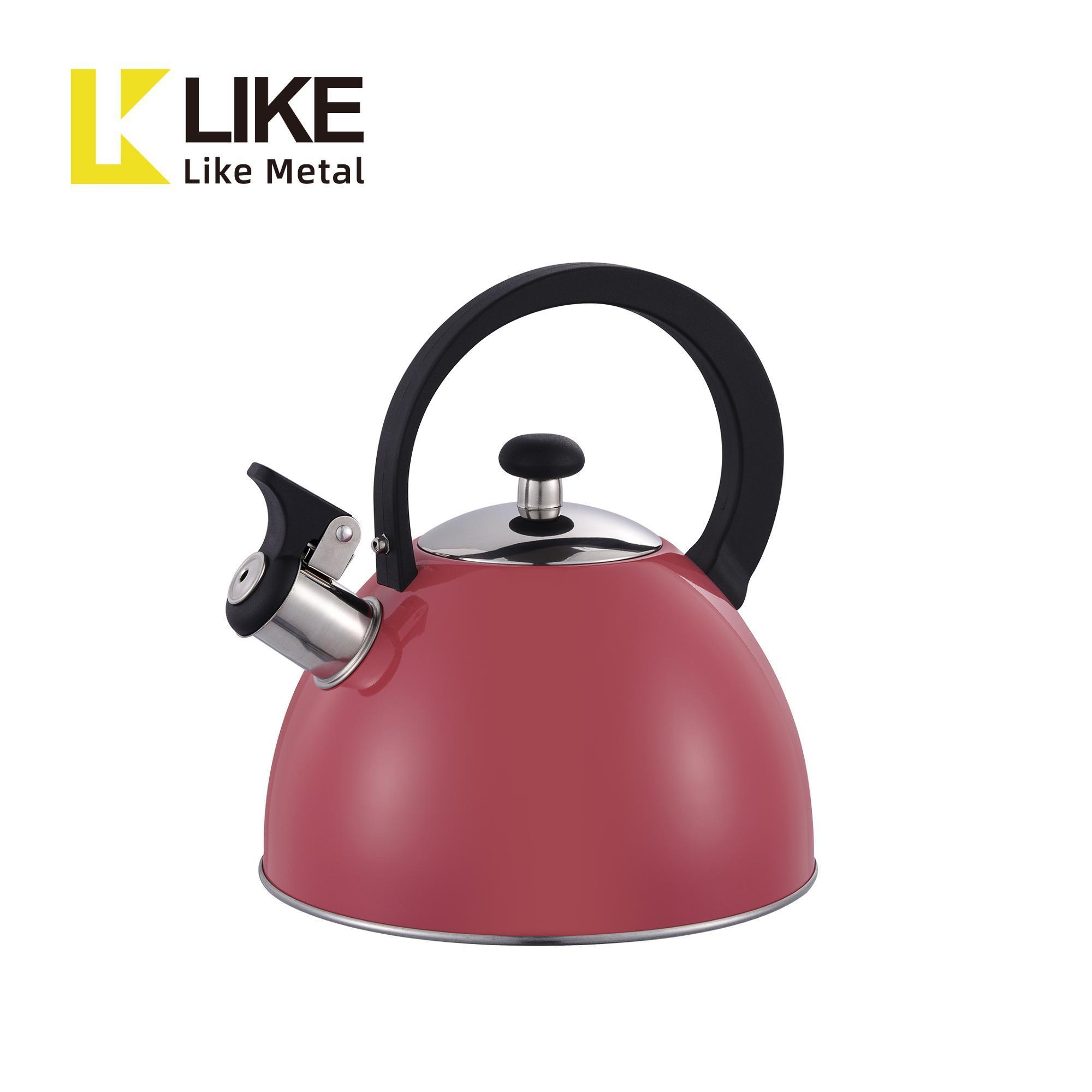 hot selling 304 stainless steel whistling tea kettle for camp