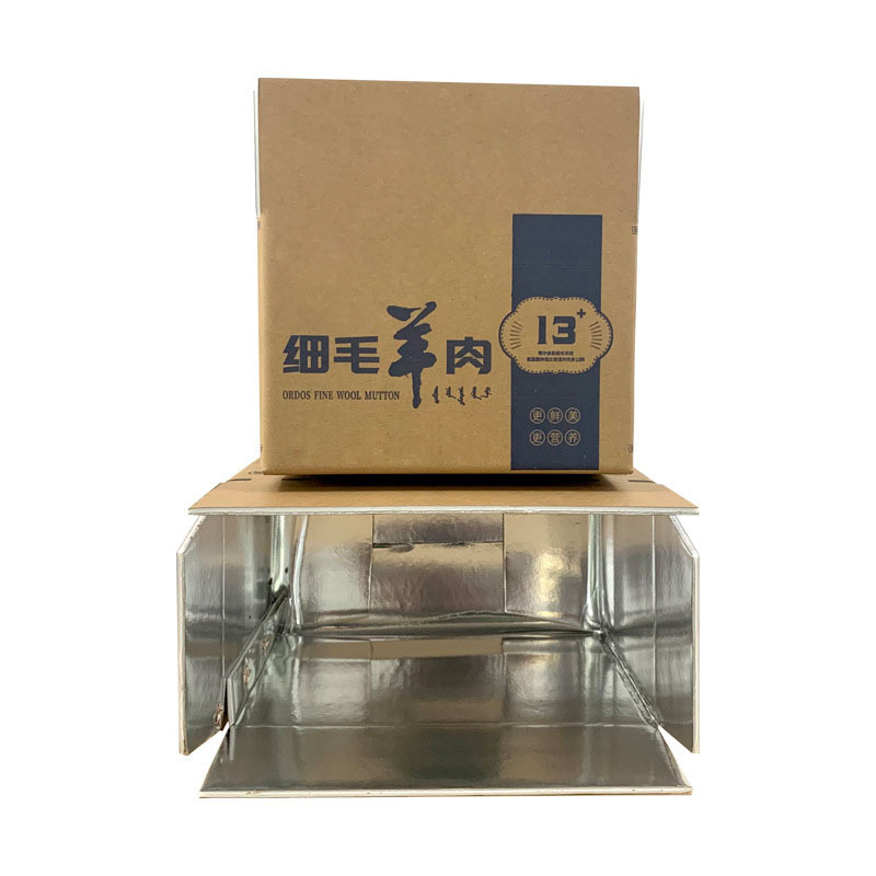 Size Customized Reusable Refrigerated Insulated Degradable Aluminum Foil For Frozen Food Storage Shipping Carton