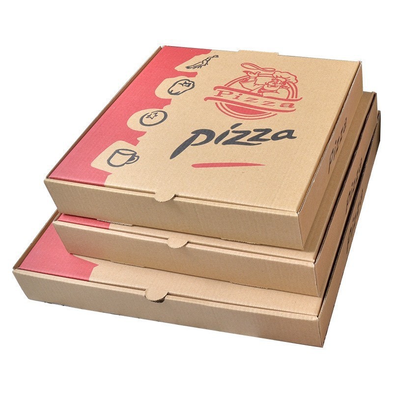 Cheap Price Wholesale Custom 12 16 18 Inch Yellow Pizza Box Corrugated Box Packaging Pizza Box With Logo