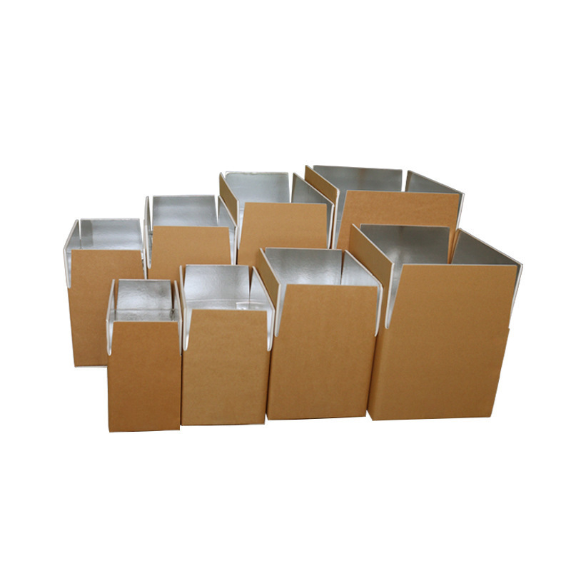 Size Customized Reusable Refrigerated Insulated Degradable Aluminum Foil For Frozen Food Storage Shipping Carton