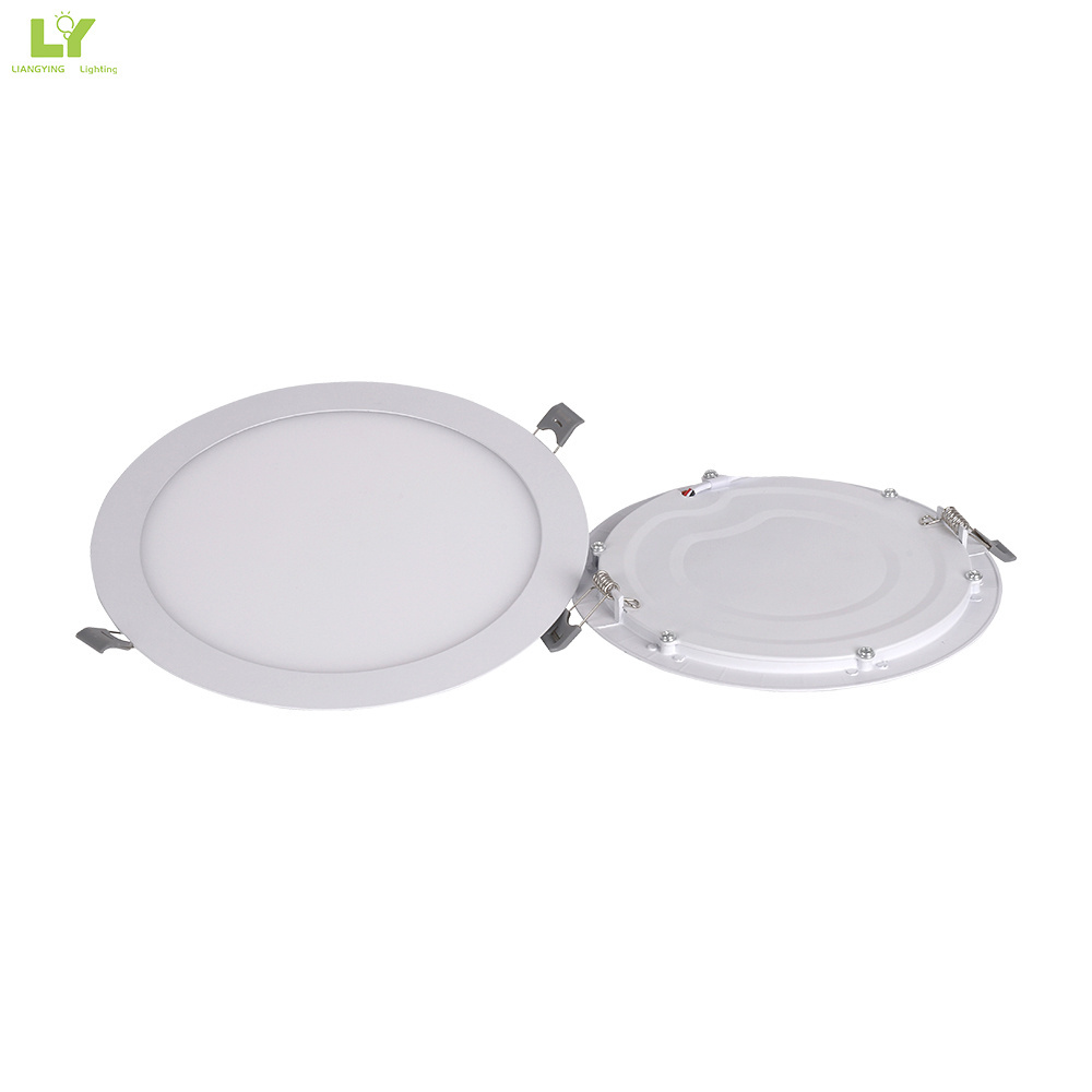 Recessed Surface mount Panel Light 2835 12w 18w 24w round led panel light ceiling Commercial Square Flat Slim Led Panel Light