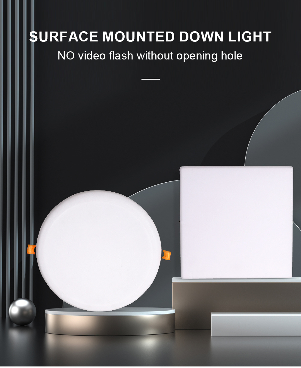 12 inch (about 30.5 cm) LED surface mount&Recessed Ceiling Light Fixture 3000~6500K White/Backlight Ambient Light 2.4G WiFi