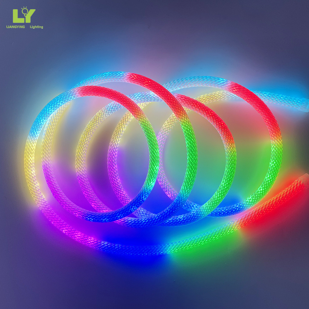 Hot selling 360 Uniform luminescence diameter 25mm silicone neon strip DC24V white/cct/rgb/rgbw IP65 Free bend led neon light