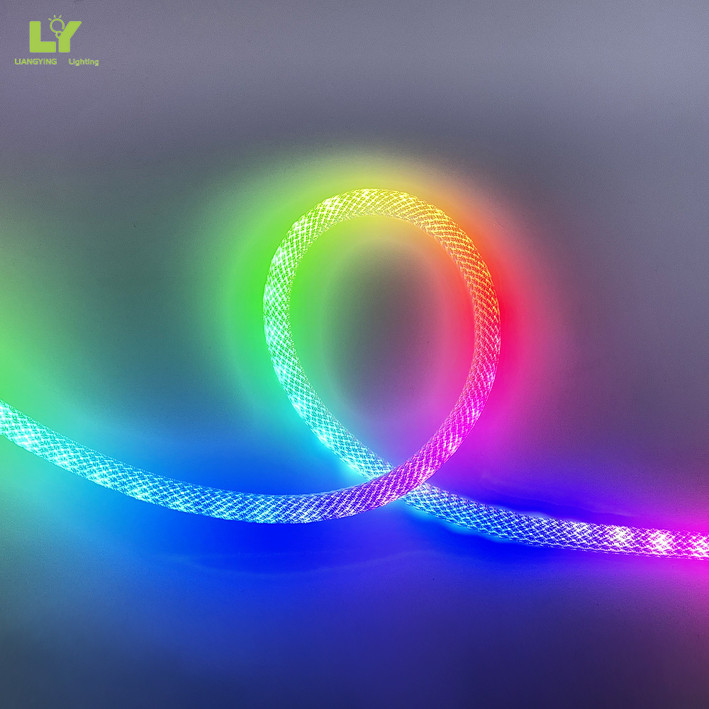 Hot selling 360 Uniform luminescence diameter 25mm silicone neon strip DC24V white/cct/rgb/rgbw IP65 Free bend led neon light