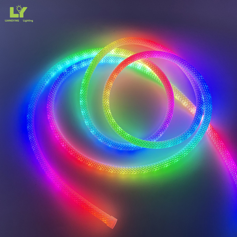 Hot selling 360 Uniform luminescence diameter 25mm silicone neon strip DC24V white/cct/rgb/rgbw IP65 Free bend led neon light