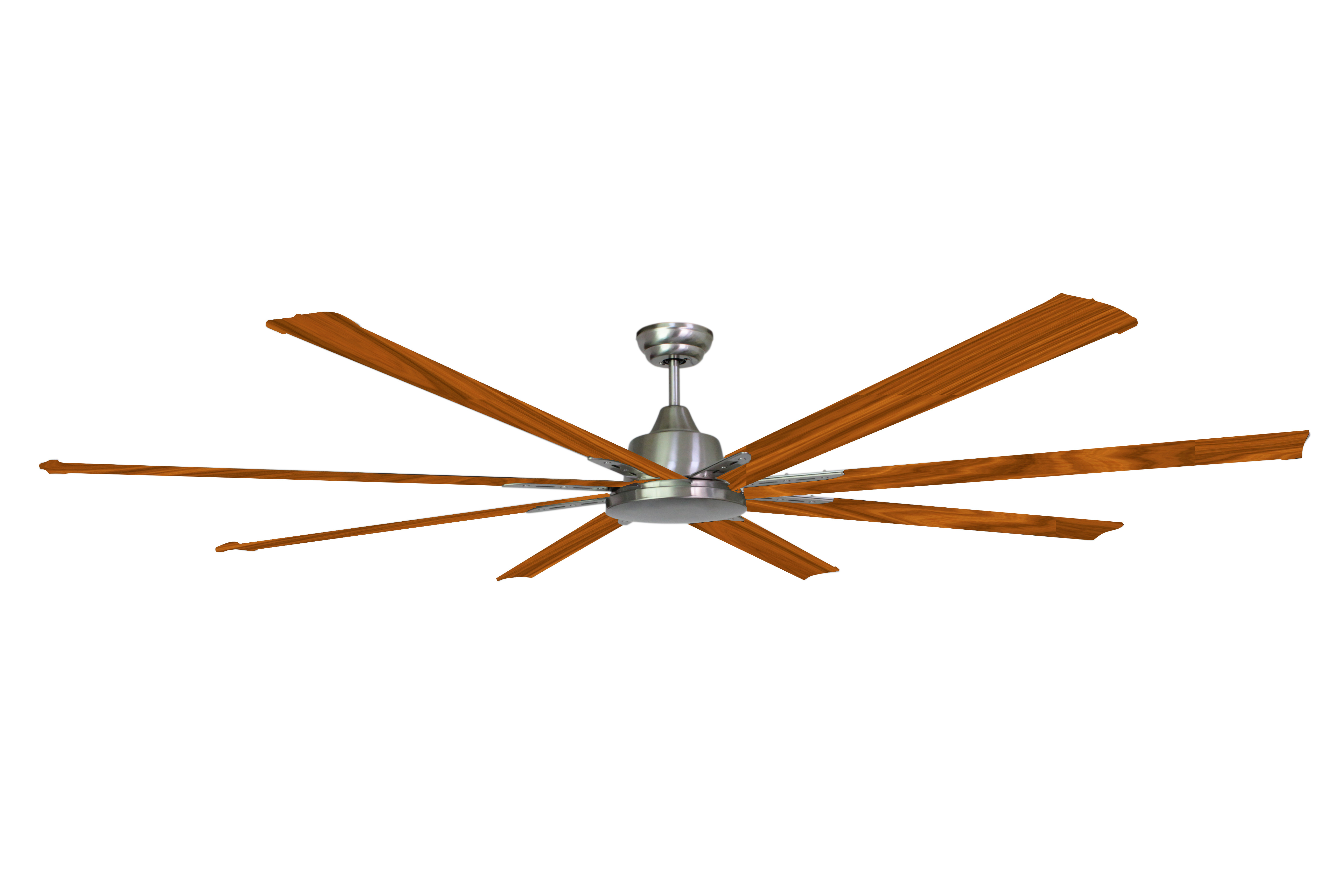 Customizable Voltage 6 Speed Chrome Bedroom Ceiling Fans with Lights for High Ceilings