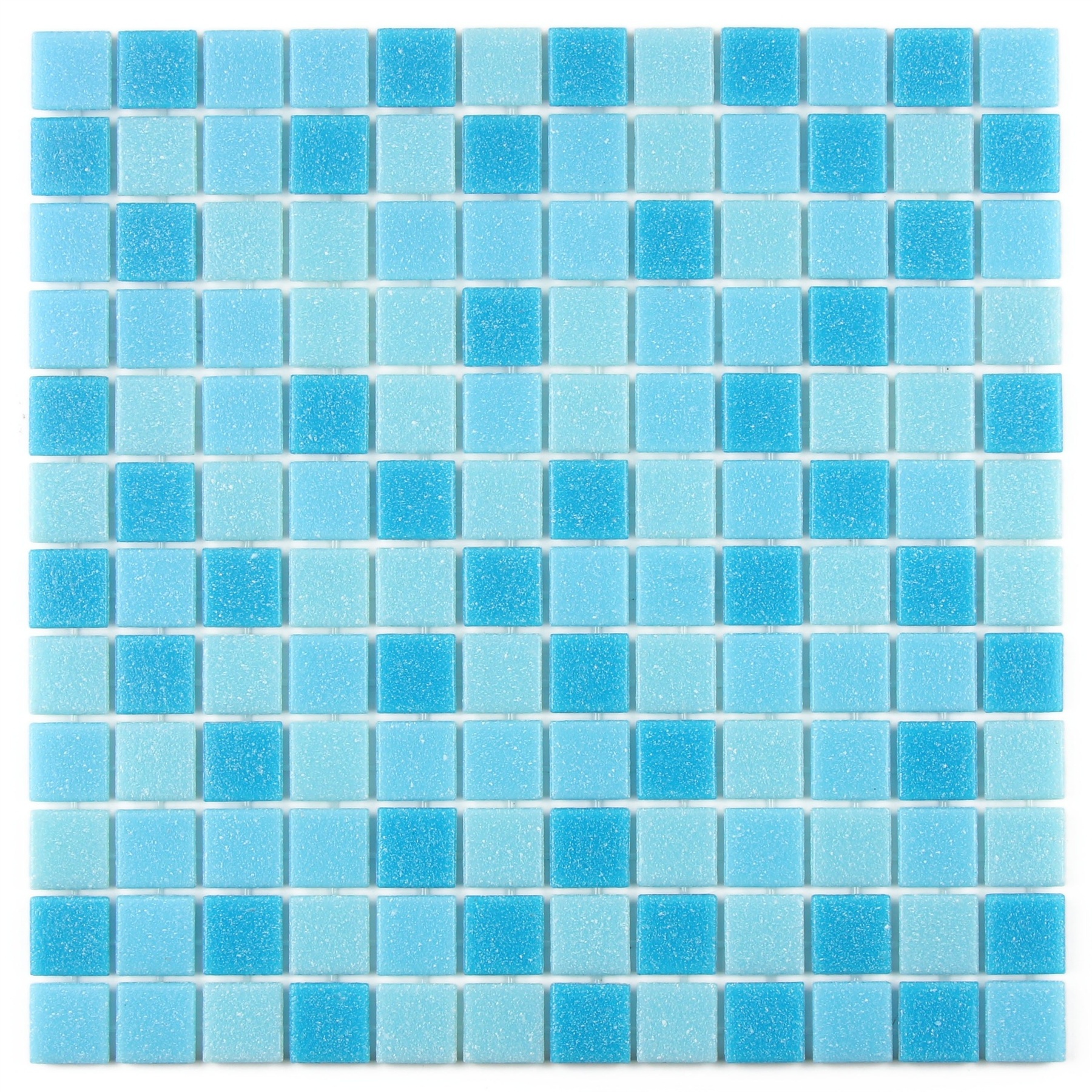 New Trends Dot Glue Mounted Hot Melt Blue Iridescent Swimming Pool Tile Glass Mosaic For Bathroom Wall And Kitchen Backsplash