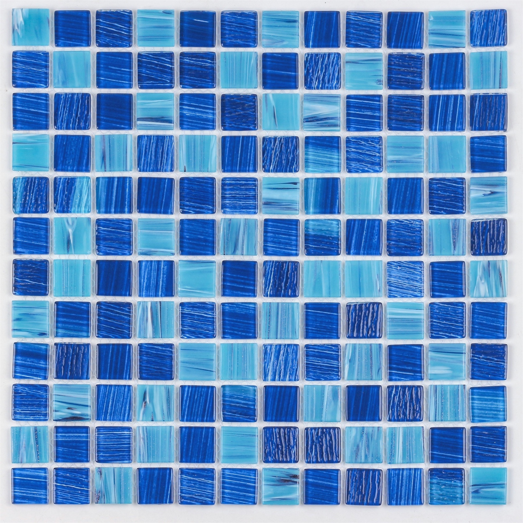 Low Cost Texture Indoor Popular Glitter Crystal Hand Painting Swimming Pool Glass Mosaic Tile