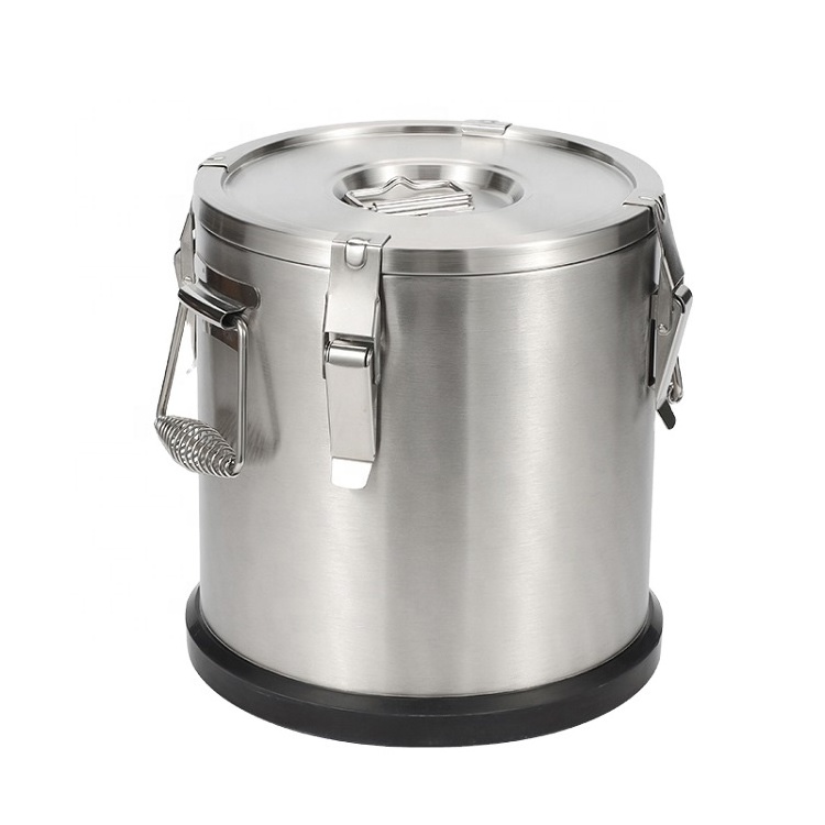 Keep Food Warm Container Large Stainless Steel Temperature Heat Preservation Insulation Barrel Pot With Faucet/Tap Optional