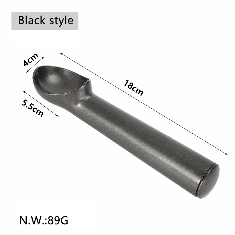 Factory Wholesale Black Gold Ice Cream Ball Maker 7 Inch 1.5 oz  Ice Cream Scoop For Restaurant