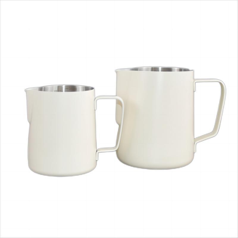 custom milk jug stainless steel color and design milk frothing pitcher  high capacity milk pitcher