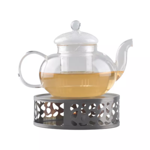 Metal Tea Warmer Light Wax Candle Warmer Teapot Coffee Heater Tealight Stainless Steel Teapot Warmer Heating base