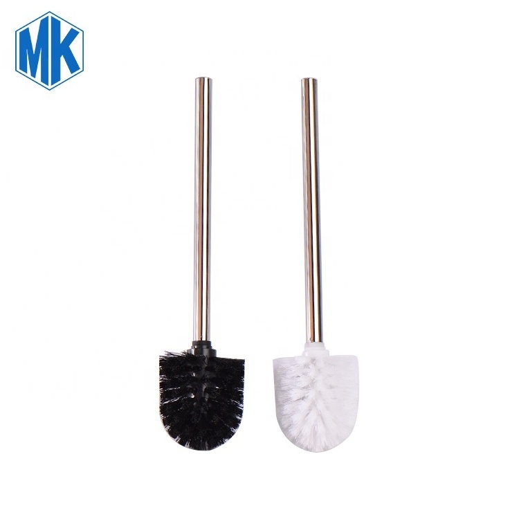 Long Handle Toilet Scrubber Brush and Holder Stainless Steel Professional Manufacturer Black/white Cleaning Brushes Strip