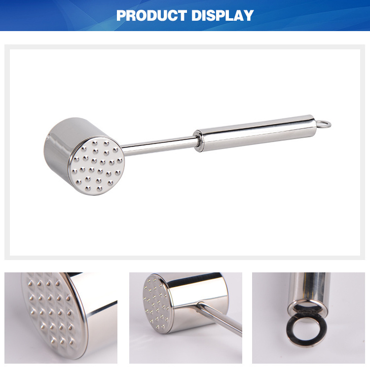 SAMPLE Meat Hammer / Tenderizer Mallet / Pounder Stainless Steel Meat & Poultry Tools,meat & Poultry Tools for Kitchen Cooking