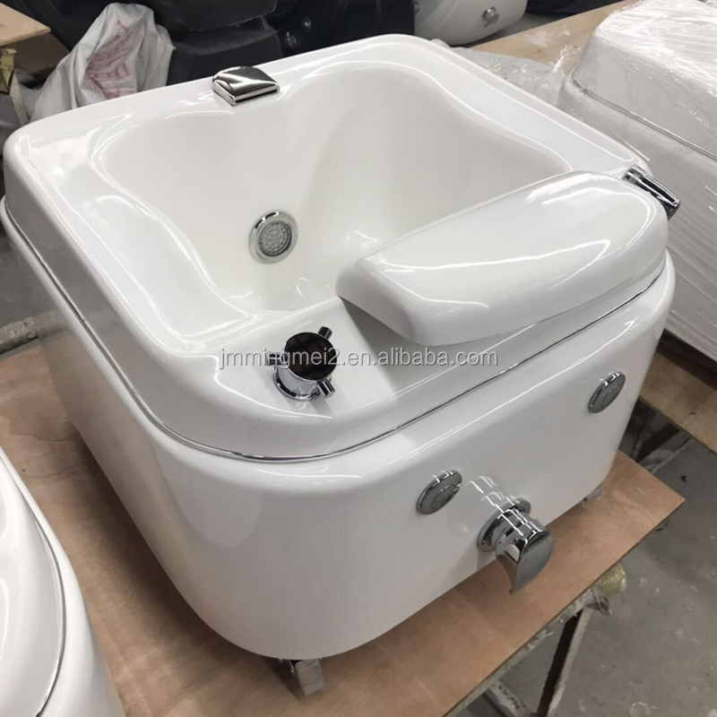 Nail salon Morden Foot Spa pedicure bowl/white Tub Pedicure bowl with wheels