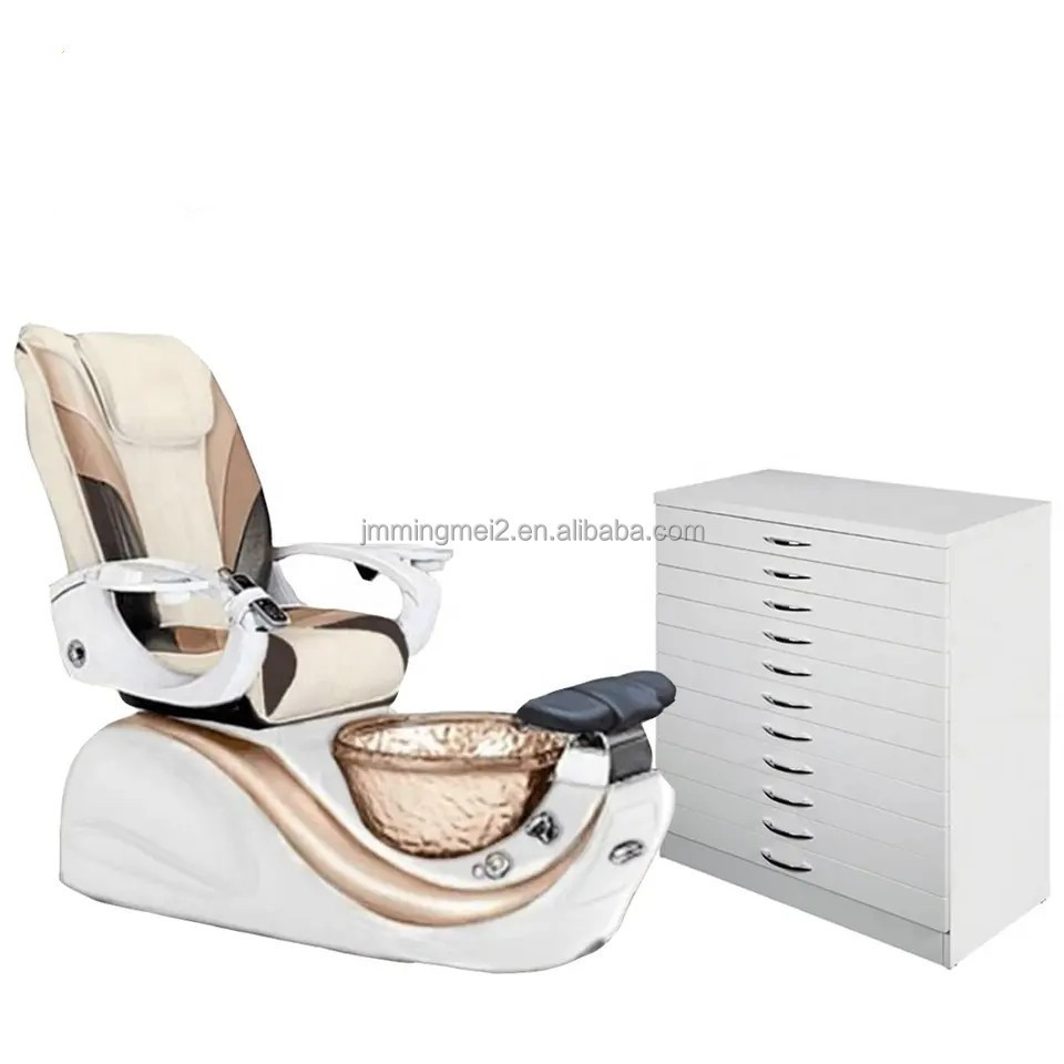 Nail Salon Equipment customized style manicure and pedicure SPA chair with massage function