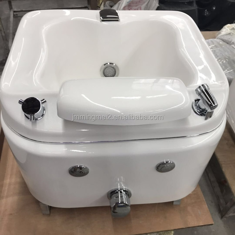 Nail salon Morden Foot Spa pedicure bowl/white Tub Pedicure bowl with wheels