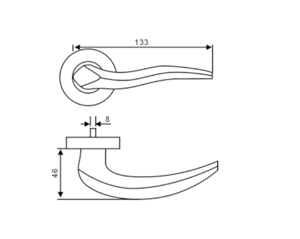 NAILI OEMODM Kunci gagang pintu leverset knurled stops remote controller folding knobs lock and key roller mall door handle