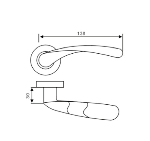 NAILI OEMODM Kunci gagang pintu poignier de porte window waterproof modern automatic autogate opener magnets lock door handle