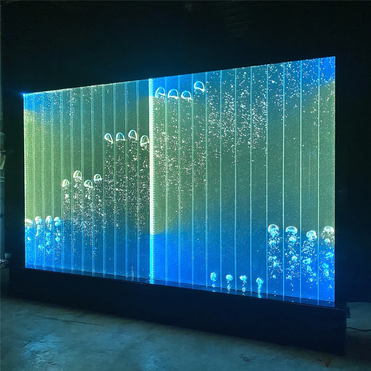 Wholesale water bubble curtain digital waterfall with led light screens and room dividers