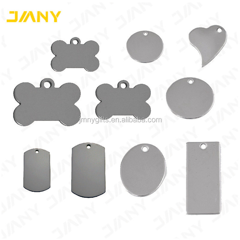 Cheap Aluminum or Stainless steel Stamping Blank Dog Tag