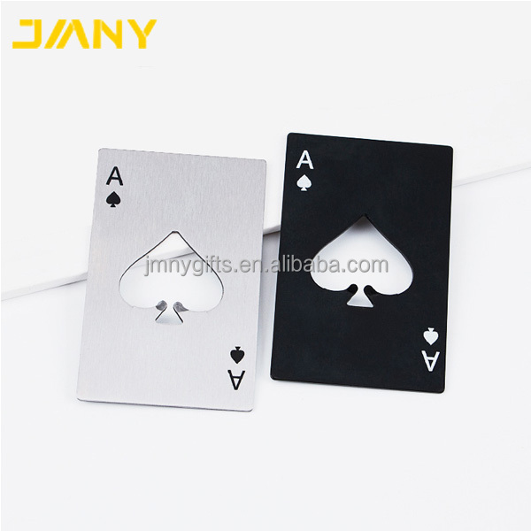 Creative Poker Card Beer Bottle Opener Personalized Funny Stainless Steel Credit Card Bottle Opener of Spades Bar Tool