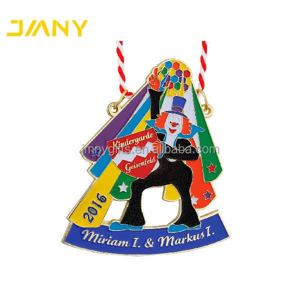 Custom Made Colorful Enamel Metal Carnival Fiesta Medal No Minimum Order