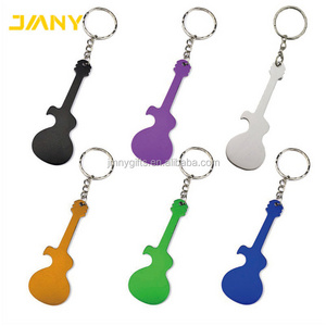 Personalized Logo Brand Music Guitar Shape Keychain Bottle Opener