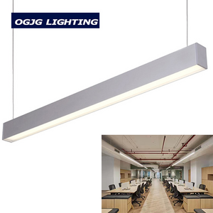 ETL cETL 4ft 5ft 8ft flicker free office pendant lamp 40w 60w 80w led tube hanging light fixture