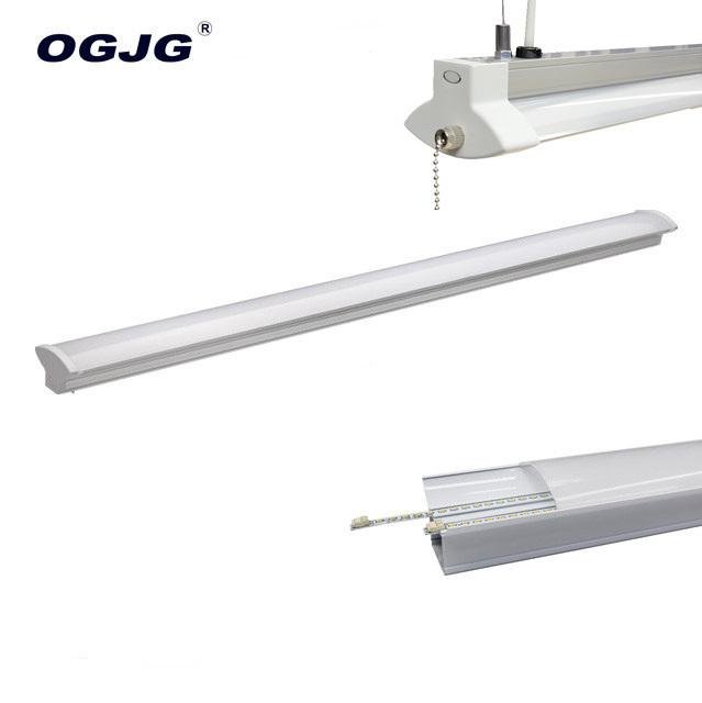 Supermarket luminaire led batten pendant lights linear lamp 2ft 4ft 5ft hanging light fixture