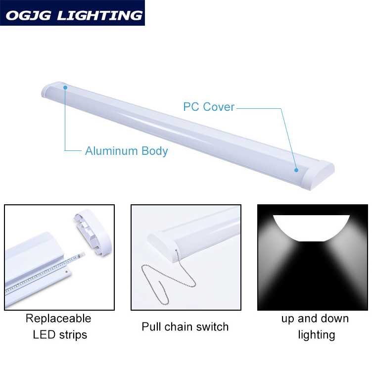 Top quality suspended lighting led tube light 0.6m 1.2m 1.5m wall mounted batten led linear light fixture