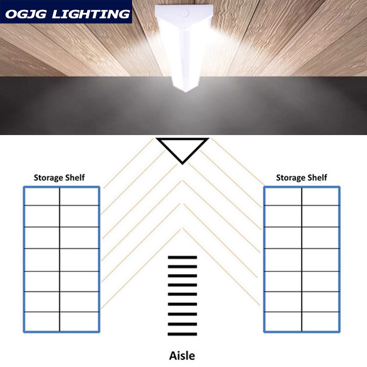 ETL 2ft 4ft 8ft warehouse pendant lights up and down lighting dimming led linear batten light