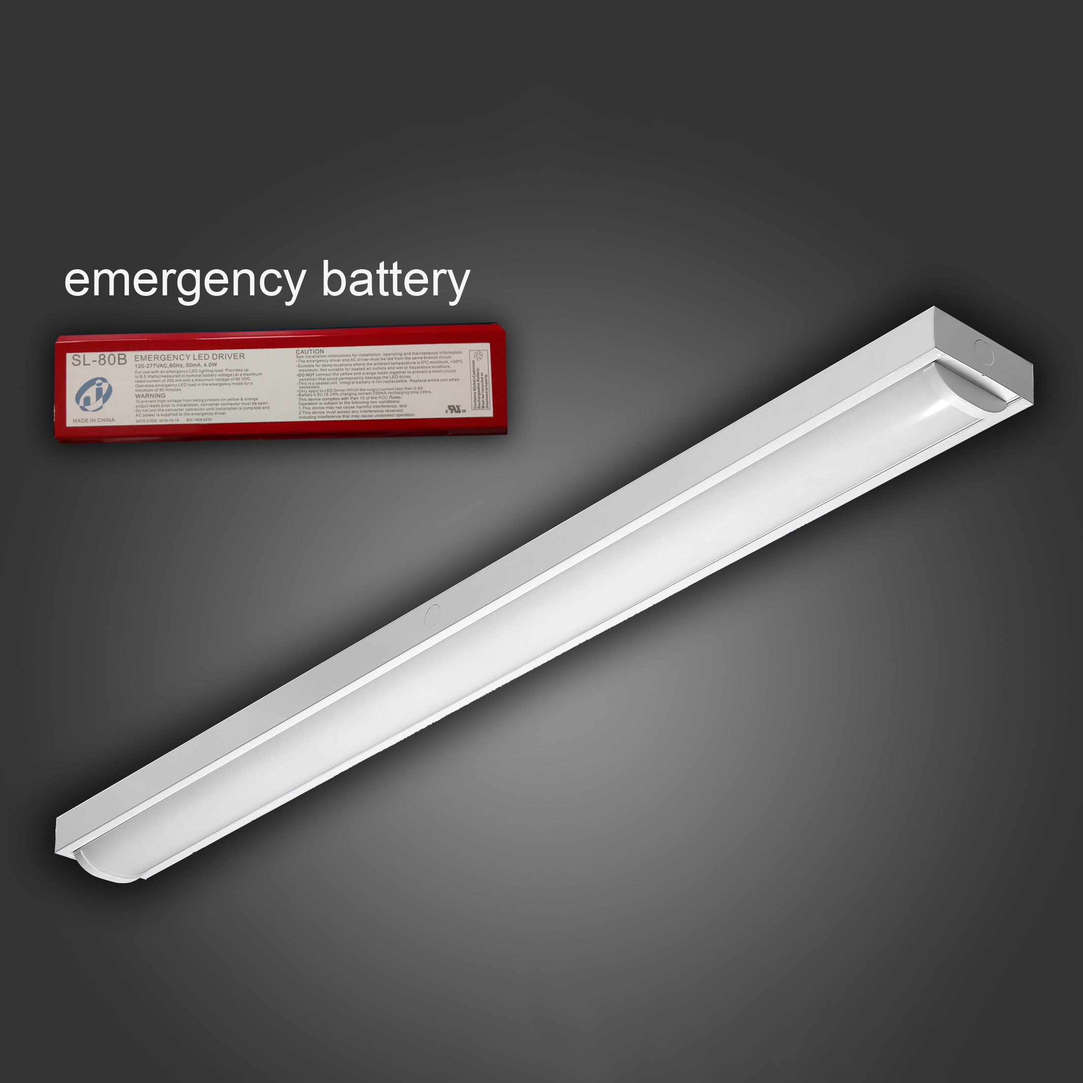 5 years warranty 20W 40W 60W 80W led batten lighting emergency battery ceiling led tube light fixture