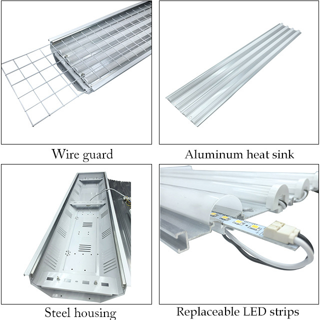 SAA ETL DLC premium 2ft 4ft stadium light fixture industrial lighting 80w 120w 200w 300w dimming linear led high bay light