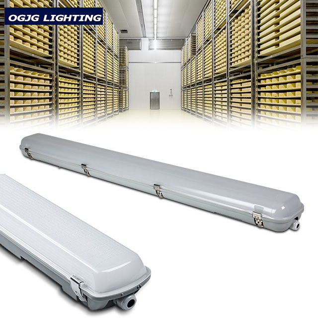 DLC ETL SAA linkable surface mounted tri proof led linear light motion sensor waterproof t8 tube led batten light