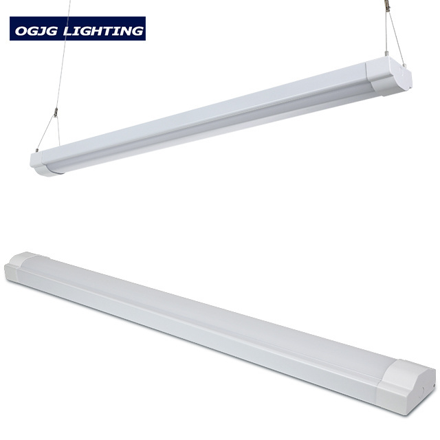 OGJG Lighting Aluminum body PC cover 2ft 4ft 5ft 3000K-6500K linear led batten light